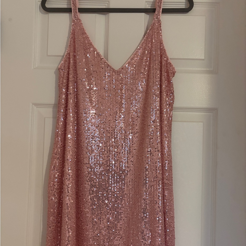 Pink Sequin Dress